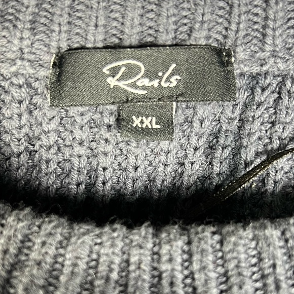 Rails Sweater Womens XXL Venus Tie-Dye Iron Black Grunge Punk Knit Pullover - Picture 9 of 11